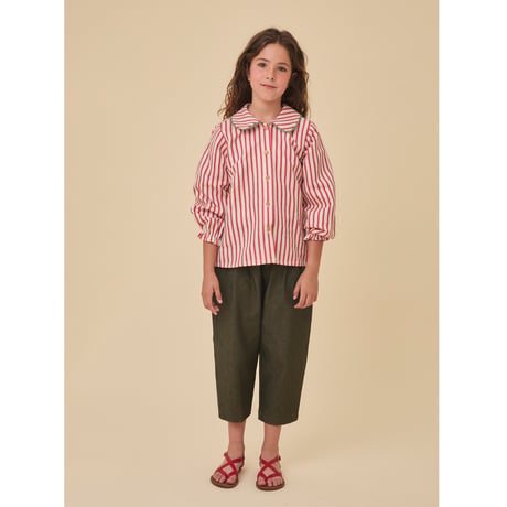 【birinit】Kaki denim pleated trousers / Pantalon pinzas denim Kaki