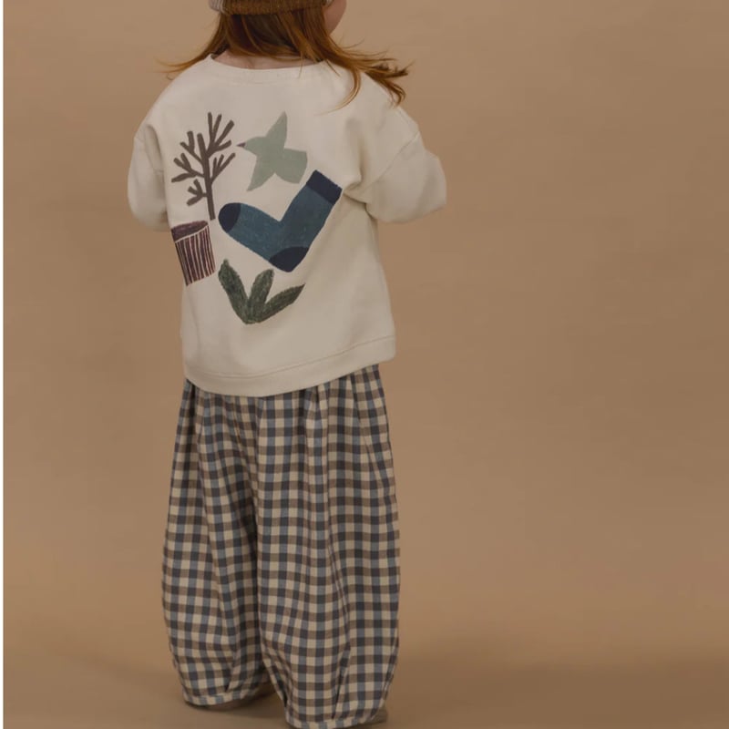 organic zoo】Shoreline Gingham Lodge Pants | lana