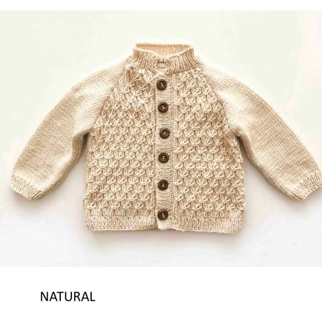 予約【babytoly】 honeycomb cardigan