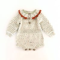 予約【babytoly 】adele romper with collars/confetti