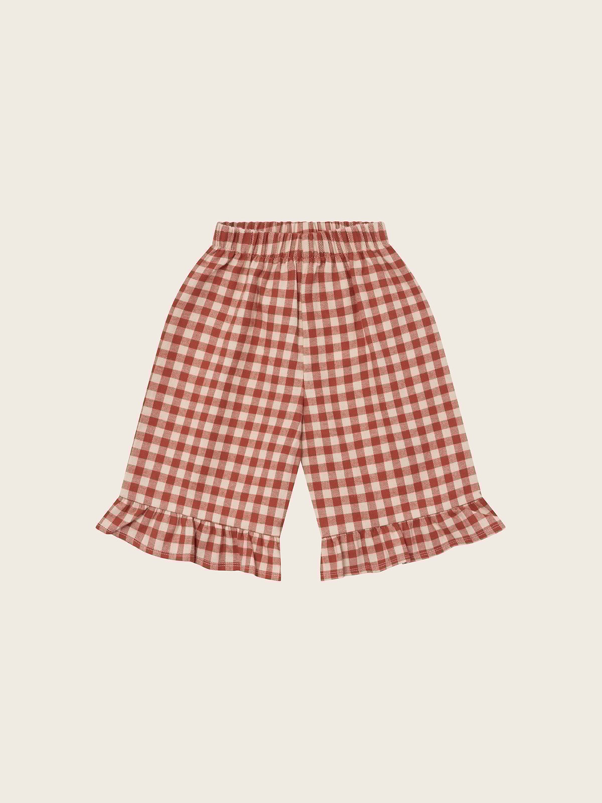organiczoo Chestnut Gingham Frill フリルパンツ organiczoo Chestnut Gingham Frill フリルパンツ organiczoo