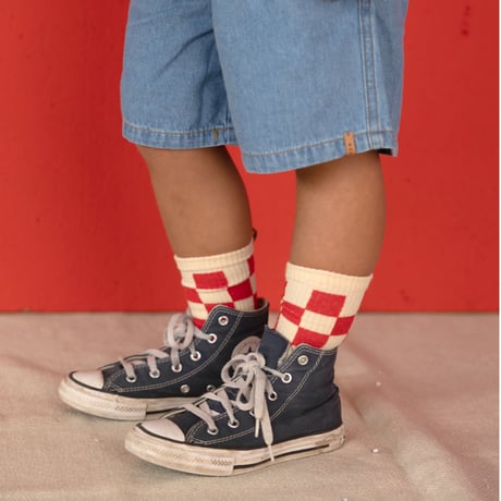 【nixnut】Checkered Socks/Tomato