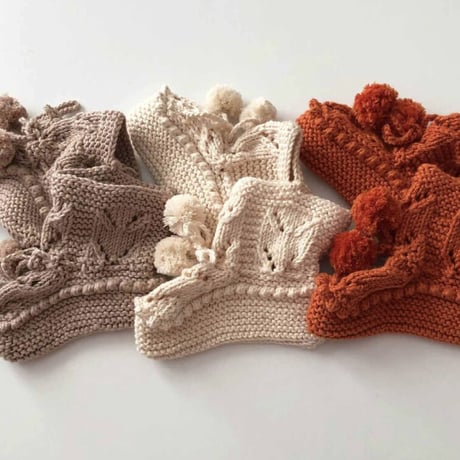 予約【babytoly 】POM POM BOOTIES