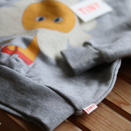 【TINYCOTTONS】FLOWER GRAPHIC SWEATSHIRT *medium grey heather*