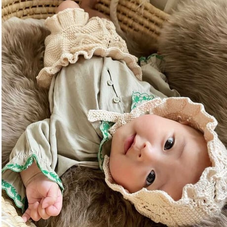 予約【babytoly】rococo bonnet