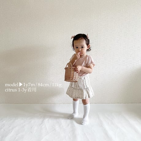 予約【babytoly】ivy skirt   (confetti yarn)