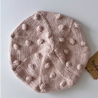 【babytoly 】popcorn berets/powder pink