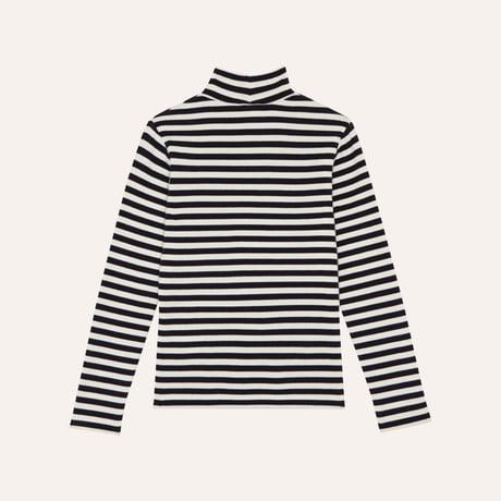 【the campamento】GREY STRIPES TURTLE NECK TSHIRT