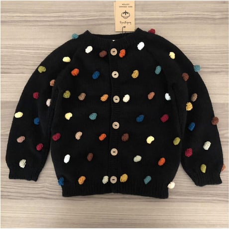 予約【babytoly】rainbow popcorn cardigan