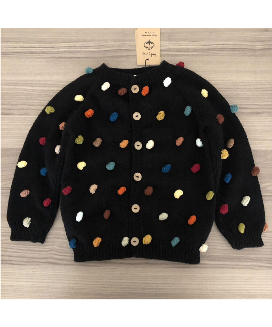 予約【babytoly】rainbow popcorn cardigan | lana