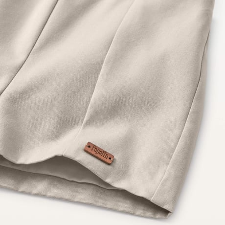 【Popelin】Sand panelled dungarees