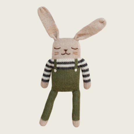 【organic zoo】BUNNY SOFT TOY - OLIVE OVERALLS