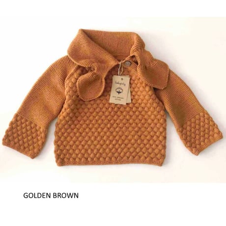 予約【babytoly 】 sahara  sweater  w/attached scarf