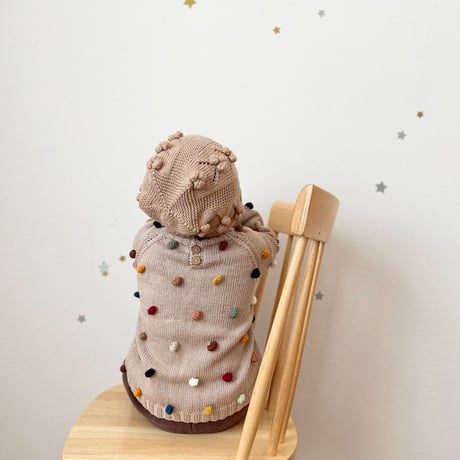 予約【babytoly】rainbow popcorn sweater