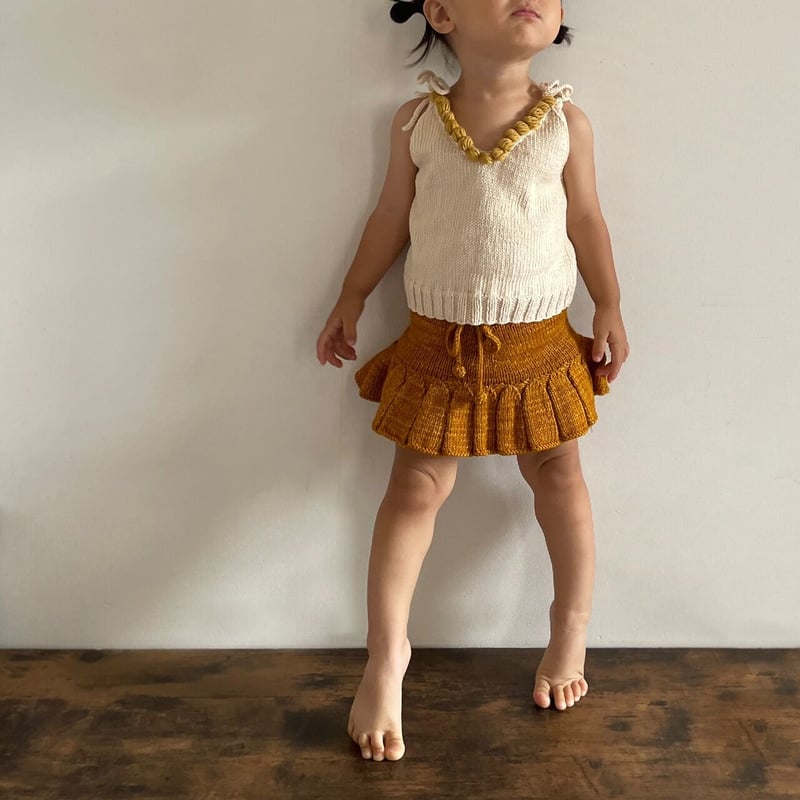 babytoly ポップコーン ニットベスト エクル オリーブ babytoly ポップコーン ニットベスト エクル オリーブ - メルカリ