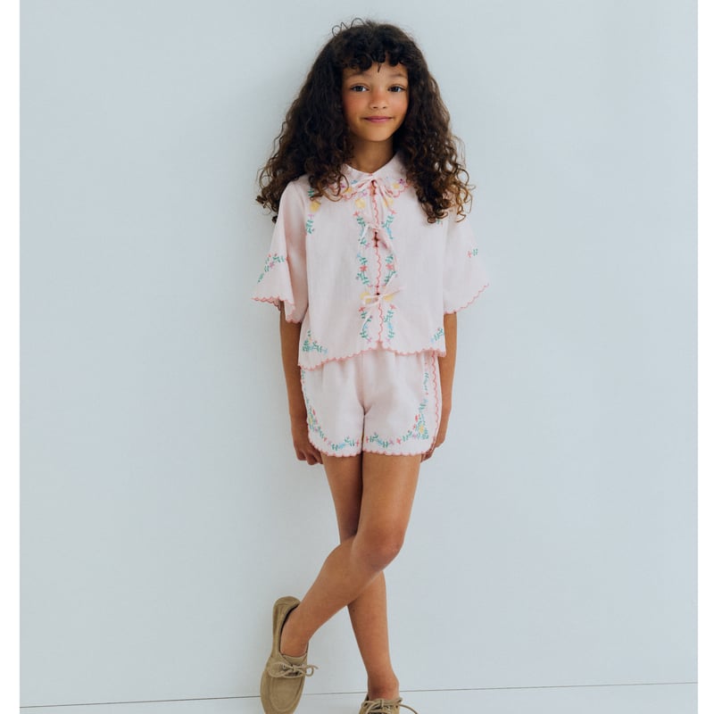 the new society】Orchid Blouse Petal Pink | lana