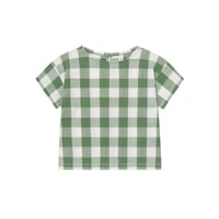 【organic zoo】Dill Gingham Boxy T-Shirt