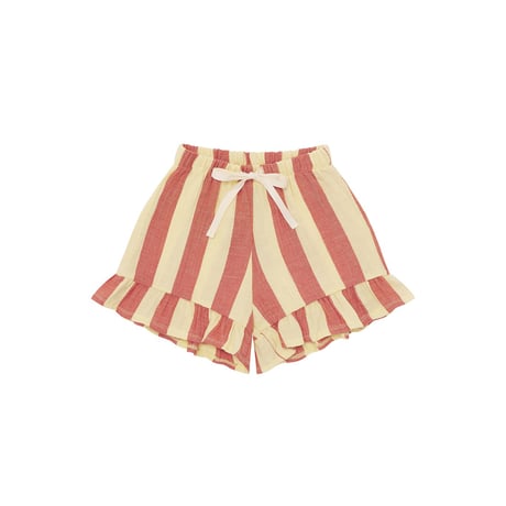 【organic zoo】Tomato Stripes Frill Shorts
