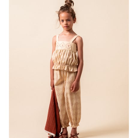【birinit】Castelflorite long baggy pants girl