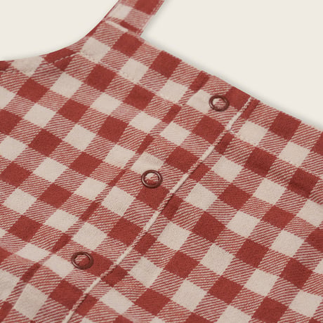 【organic zoo】Paprika Gingham Salopette