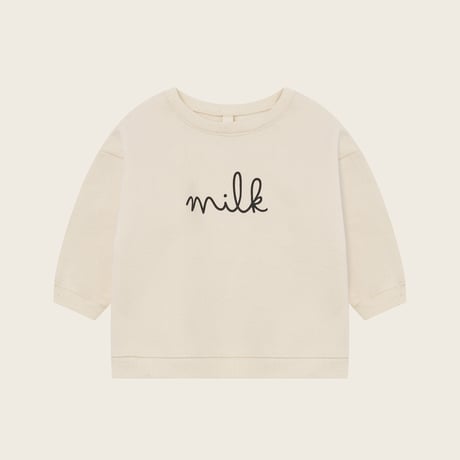 【organic zoo】Milk Sweatshirt Undyed
