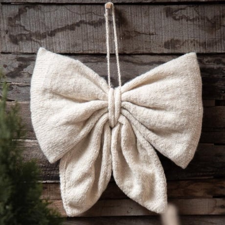 予約【Shirley Bredal】Big Christmas Bow - Cream
