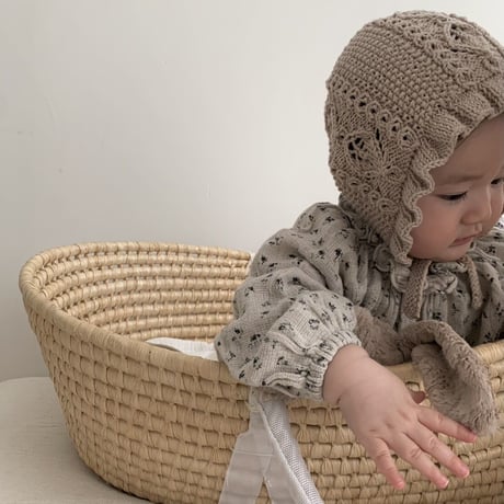 予約【babytoly】rococo bonnet
