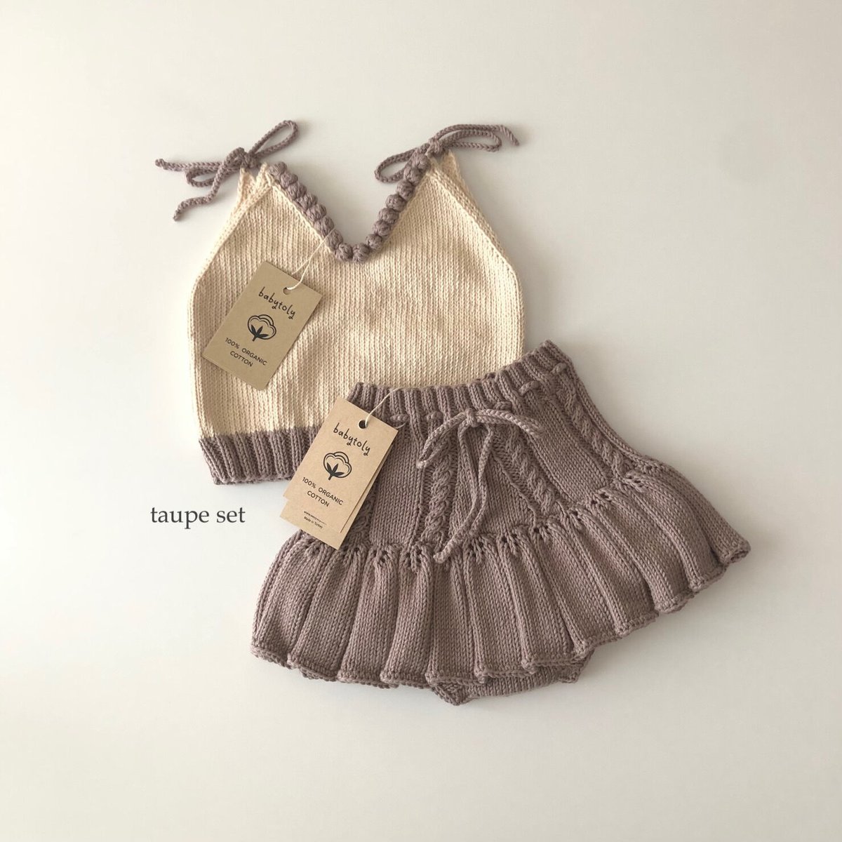 新品】baby toly ivy skirt ニットスカート スケポン風