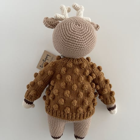 予約【babytoly】Deer Popcorn Cardigan🦌