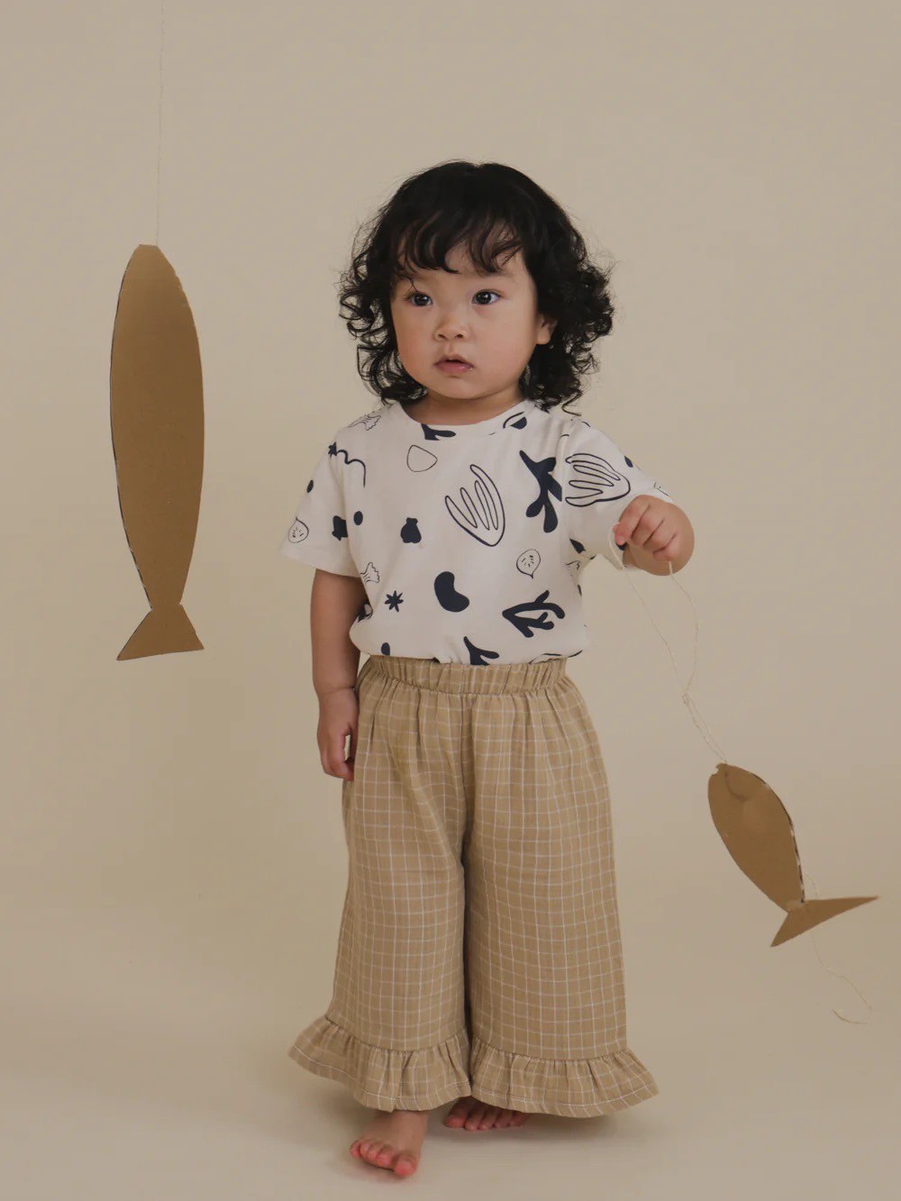 【新品未使用】organic zoo Capri Classic T 1-2y organic zoo】Capri Undyed Cotton Classic T-Shir