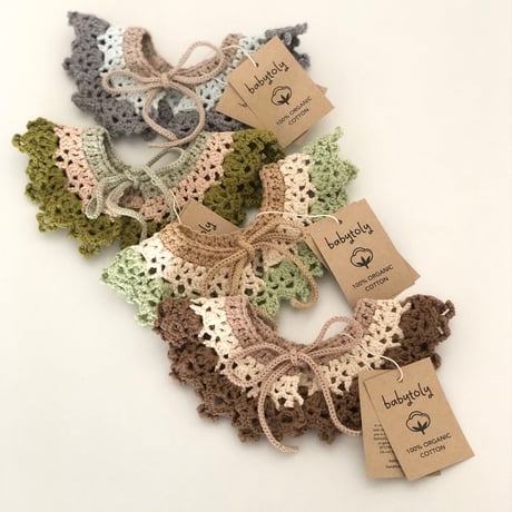 予約【babytoly】Happy Moon Crochet Collars