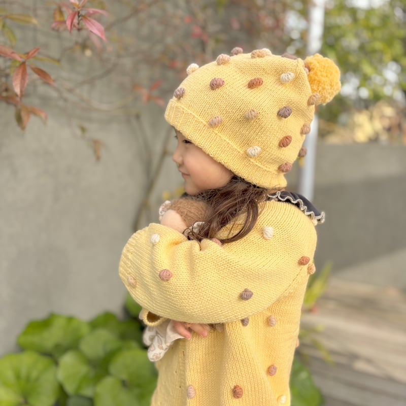 babytoly】original color popcorn beanie | lana