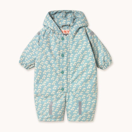 【TINYCOTTONS】CHERRIES SNOW ONE-PIECE *warm grey*