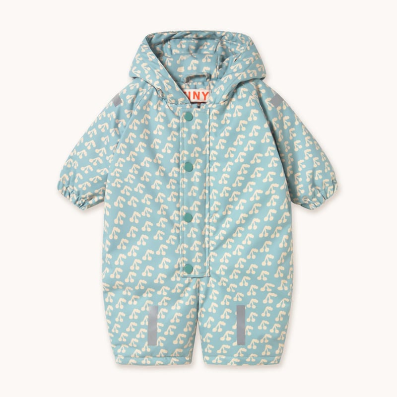 極美品‼︎tinycottons スノーウェア 4y タイニーコットンズ チェリー TINYCOTTONS】CHERRIES SNOW ONE-PIECE *warm grey