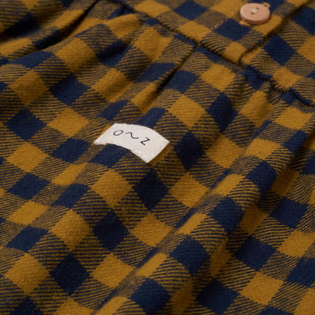 【organic zoo】Blueberry Gingham Gather Dress