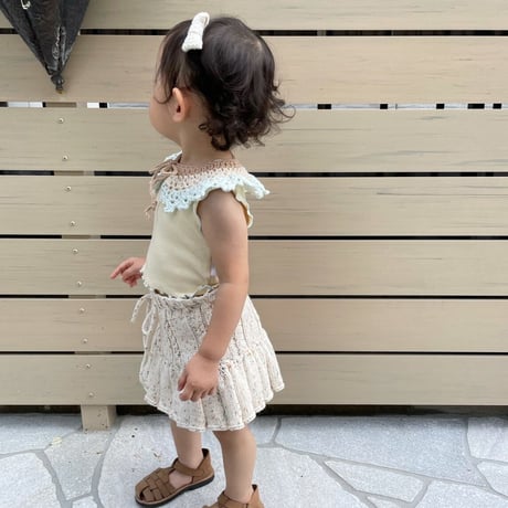 予約【babytoly】ivy skirt   (confetti yarn)
