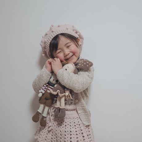 【babytoly 】popcorn berets/powder pink