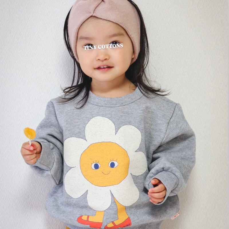 TINYCOTTONS】FLOWER GRAPHIC SWEATSHIRT *medium