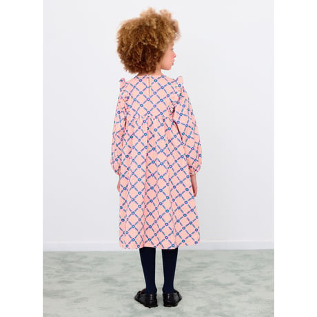 【TINYCOTTONS】FLOWER GRID PRINT DRESS *light cream*