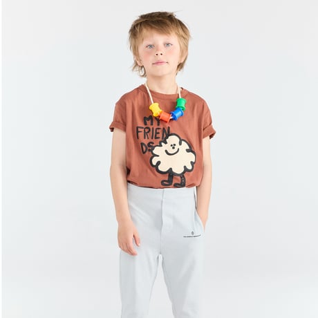 【The Animals Observatory】ROOSTER KID T-SHIRT Brown
