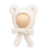【bambolina】Teddy Bear bonnet - white snow