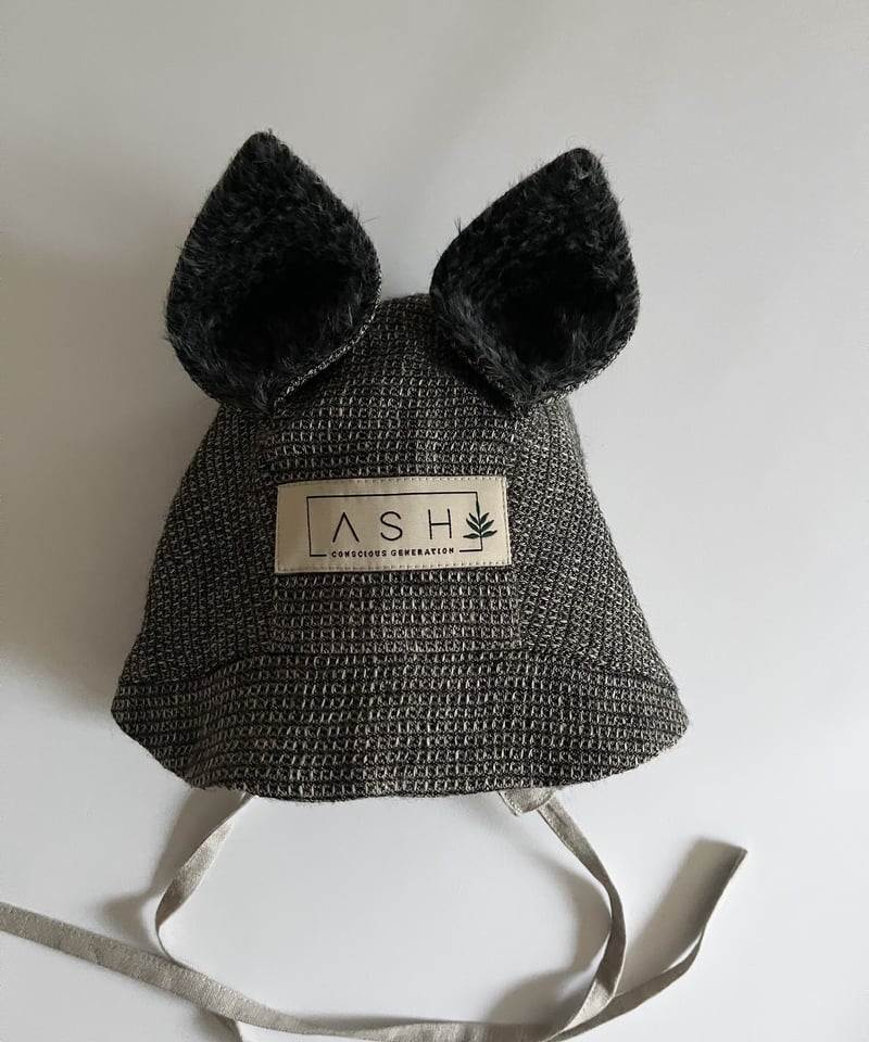 ASH GENERATION】chia squirrel bonnet | lana