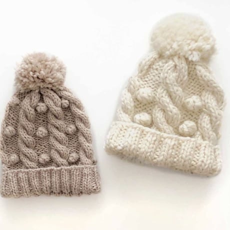 予約【babytoly 】merinowool popcorn beanie
