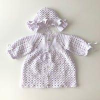 【babytoly×lana 】 CROCHET CEREMONY DRESS&bonnet set