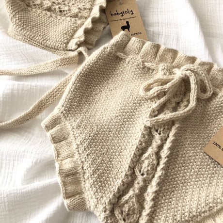 予約【babytoly】rococo bloomer /alpaca yarn