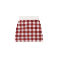 【birinit】Gingham Russet mini skirt