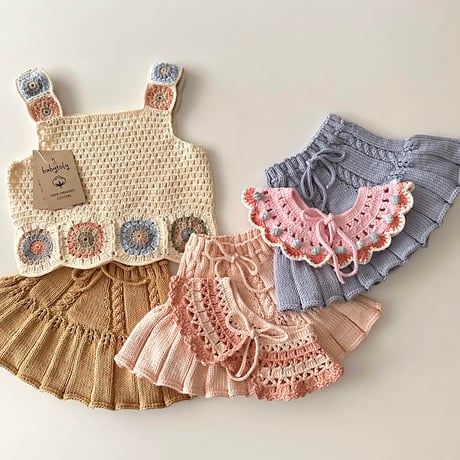 予約【babytoly 】ALICE CROCHET TOP