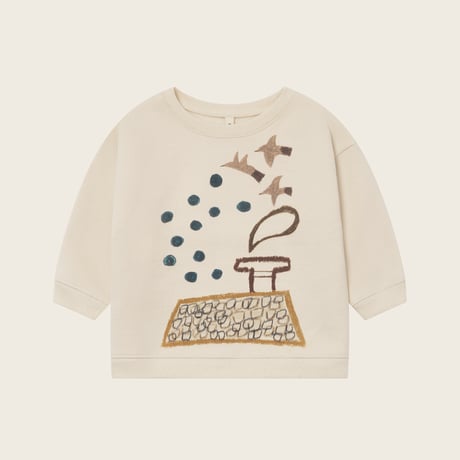 【organic zoo】Rooftop Gathering Sweatshirt Undyed