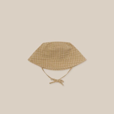 【organic zoo】Grid Check Wheat Bucket Sun Hat