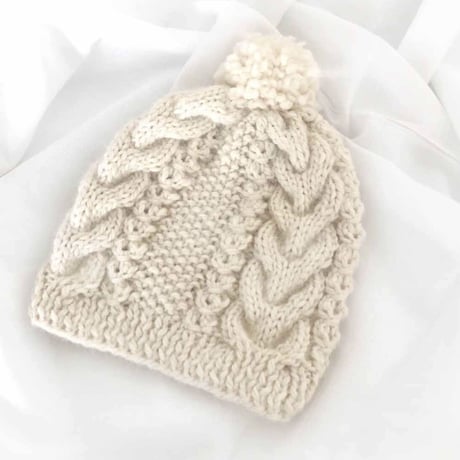 予約【babytoly 】baby alpaca cable beanie